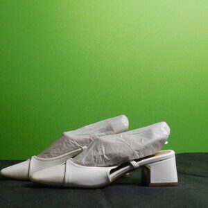 7.5 SIZE Sam Edelman Women's Tarra Pump Bright White Patent